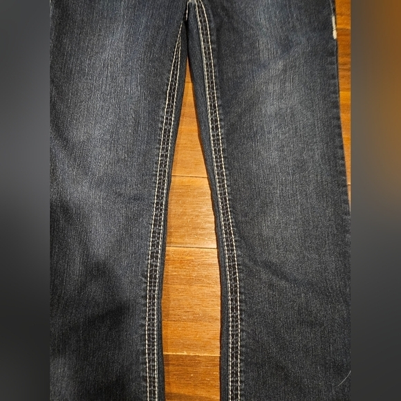 FADE TO BLUE WOMEN'S MODERN FLAIR STRETCH TECHNOLOGY BOLD STITCH JEANS SIZE 29 - Picture 10 of 16